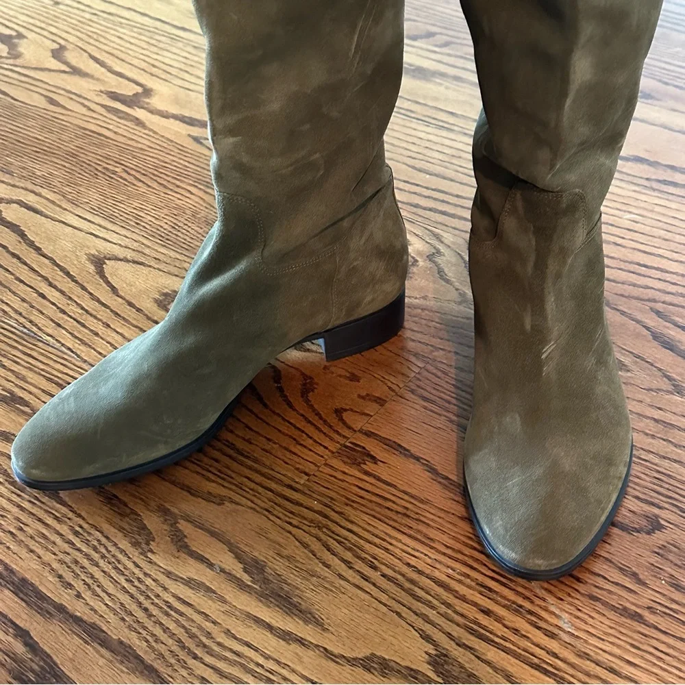 SANTONI Olive Green Knee-High Women's Boots🌸 - Picture 5 of 16